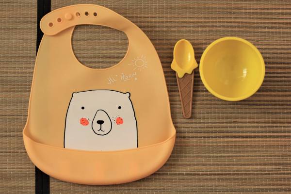 Babetes com bolso (conjunto duplo)